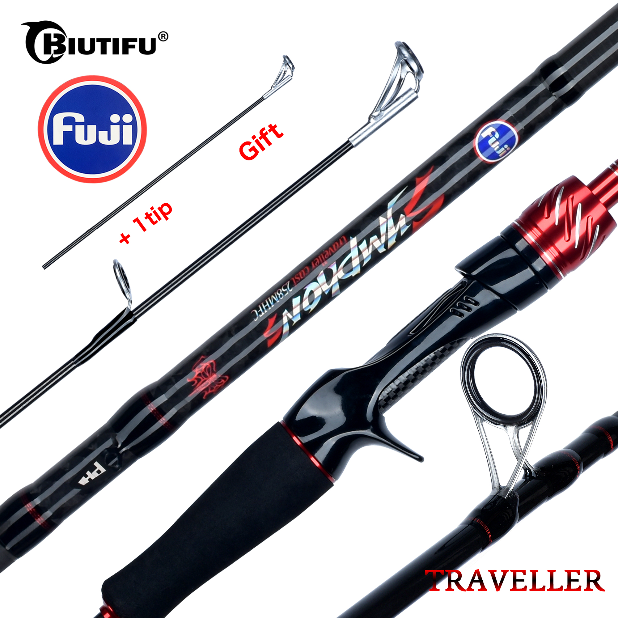 Fishing Rod Surf - BIUTIFU Spinning Casting Fuji Lure Mini