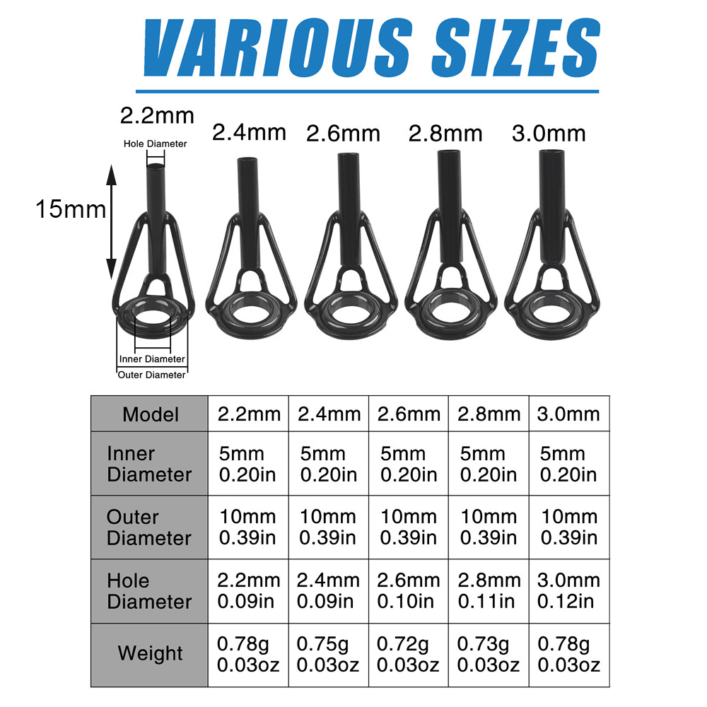 Fishing Rod Guides Fishing Rod - Fishing Rod Tip Replacement reseña y precio
