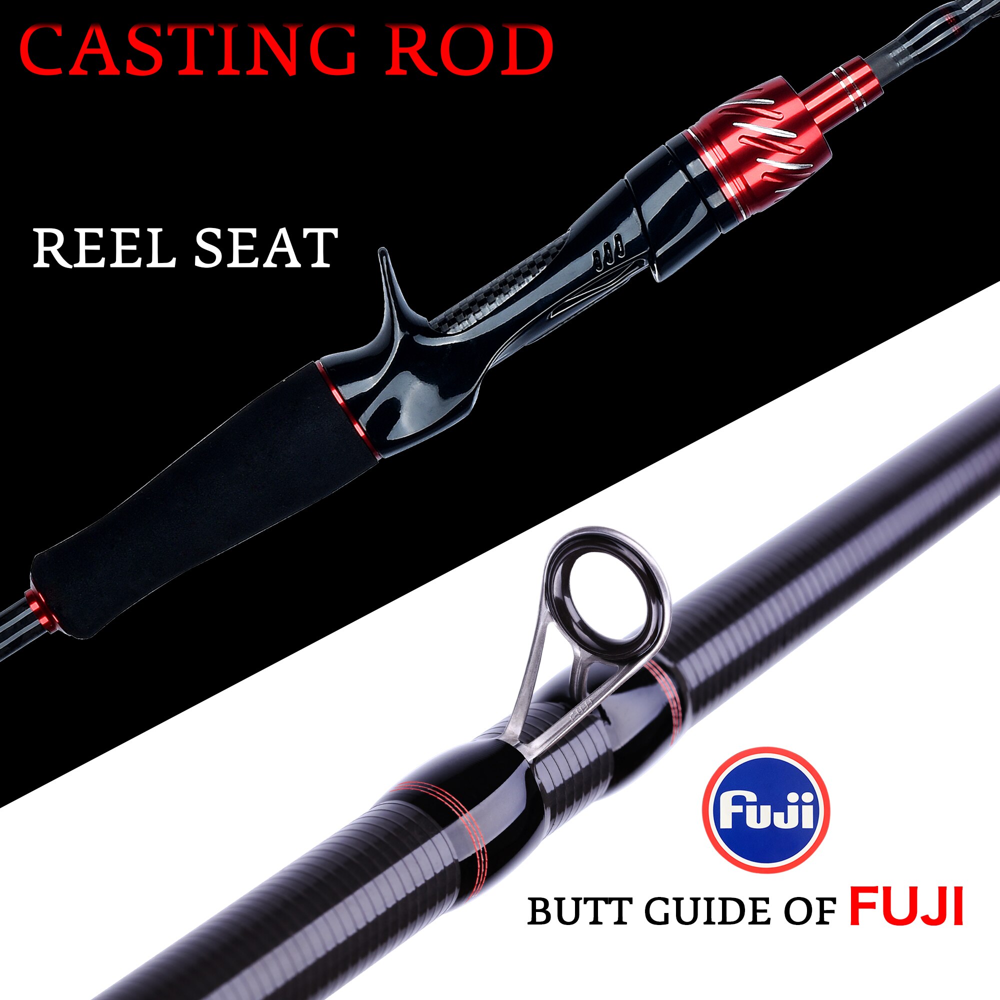 BIUTIFU Traveller Spinning Cas - Fishing Rod Surf reseña y precio