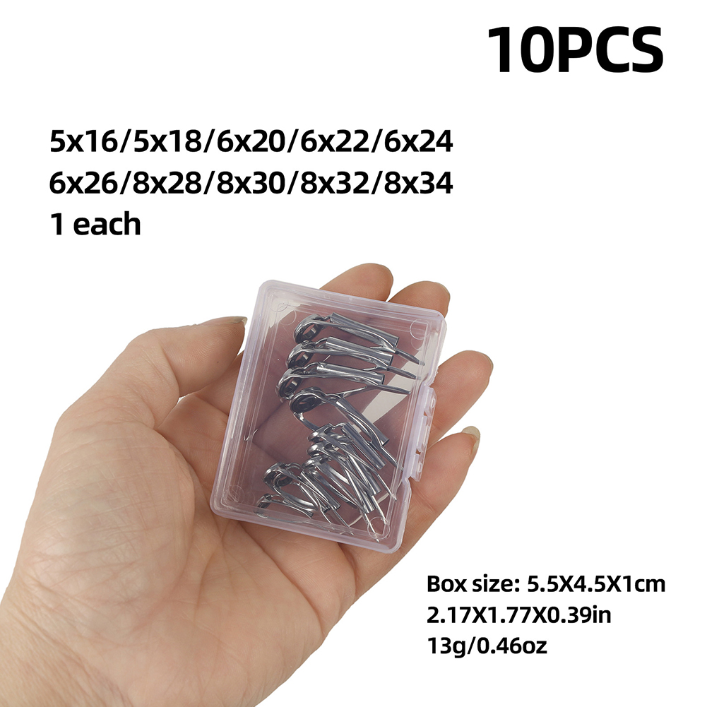 10/40pcs Fishing Rod Guide Rin - Fishing Rod Tip Replacement reseña y precio
