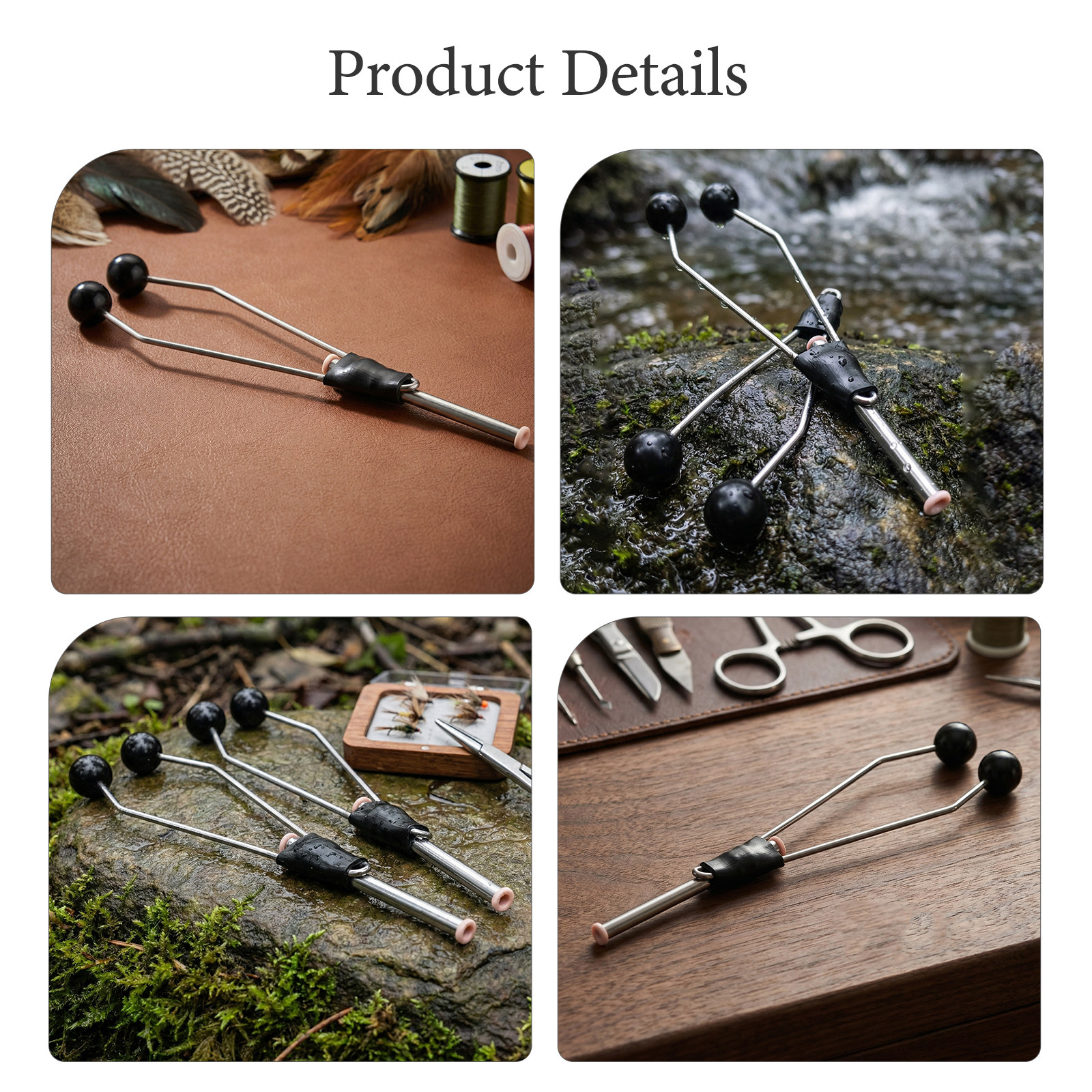 2Pcs Fly Tying Ceramic Tube Bo - Fishing Rod Fly reseña y precio