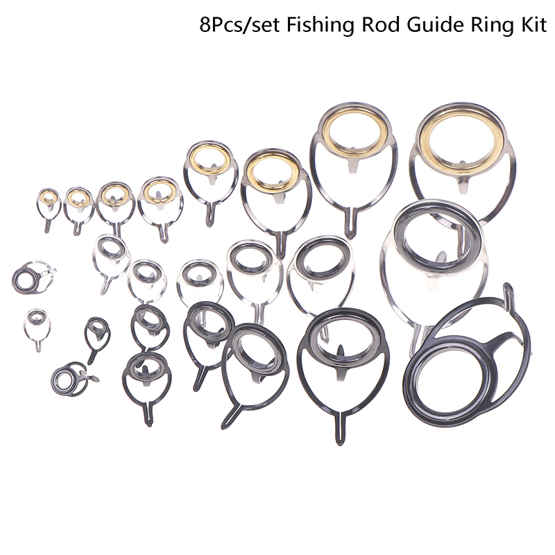8Pcs Fishing Tackle Stainless  - Fishing Rod Building Kit reseña y precio