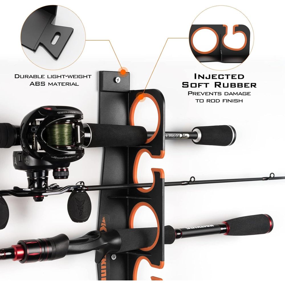 Rod Holder Organizer: Wall/Cei - Fishing Rod Combo reseña y precio
