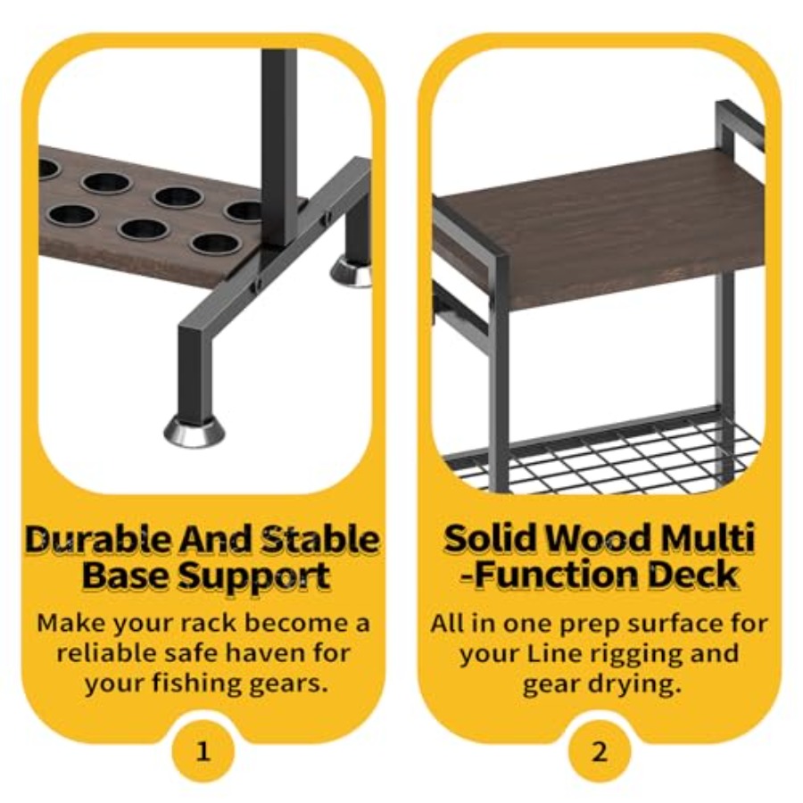 Fishing Rod Holder for Ground  - Fishing Rod Rack reseña y precio