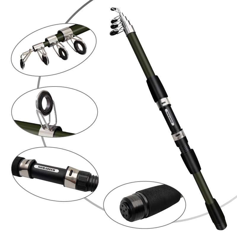 1.65m Super Lightweight Carbon - Fishing Rod Spinning reseña y precio