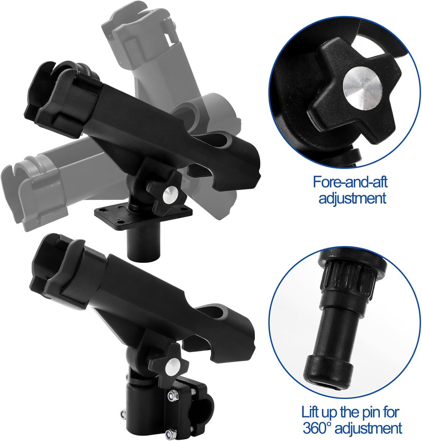 2 Pack Fishing Rod Holder with - Fishing Rod Combo reseña y precio