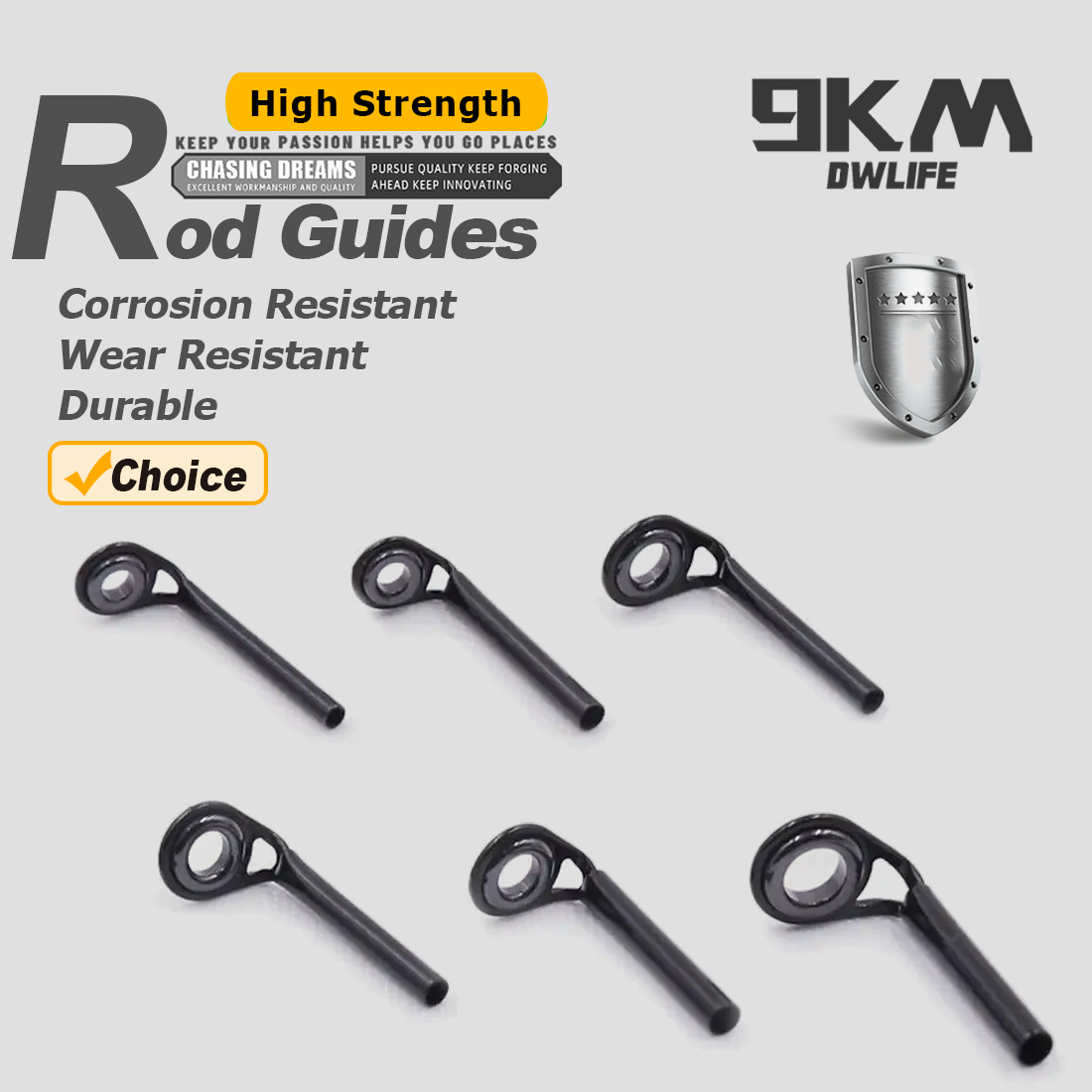 Fishing Rod Guides 5~10pcs MKT - Fishing Rod Tip Replacement reseña y precio