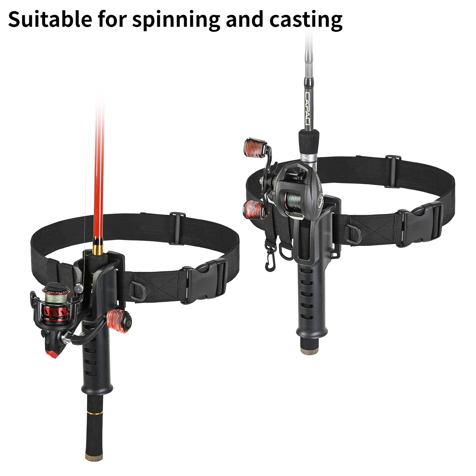 Hanging Fishing Waist Belt Rod - Fishing Rod Spinning reseña y precio