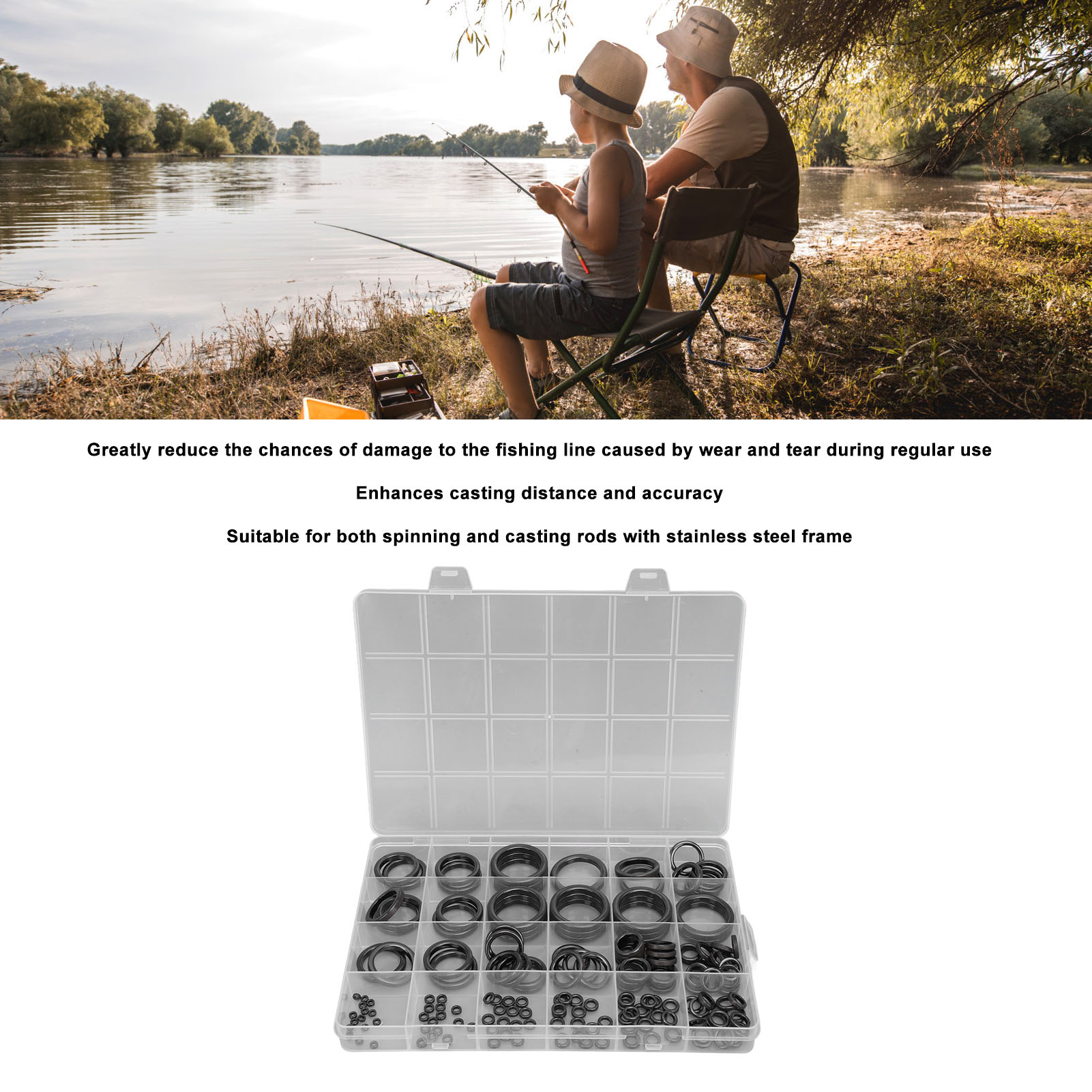 Fishing Rod Guide Repair Kit F - Fishing Rod Building Kit reseña y precio