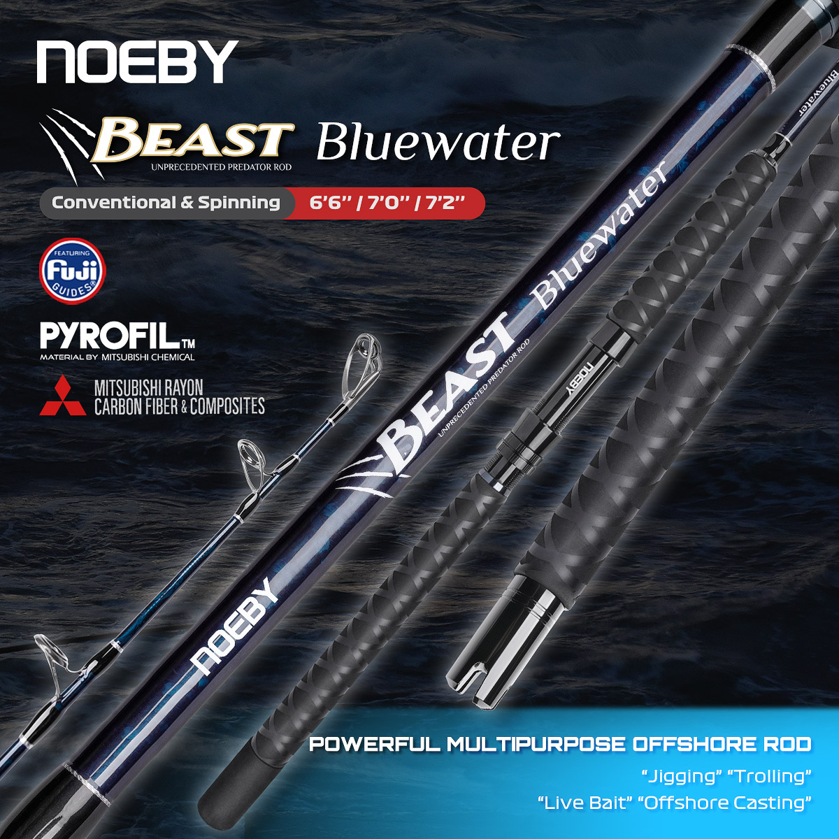 Noeby Beast Offshore Casting F - Fishing Rod Surf reseña y precio