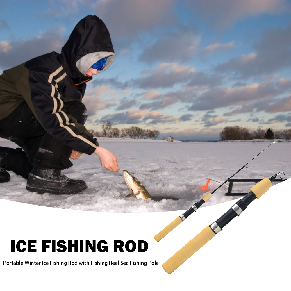 Ice Fishing Rod Portable Spinn - Fishing Rod Ice reseña y precio