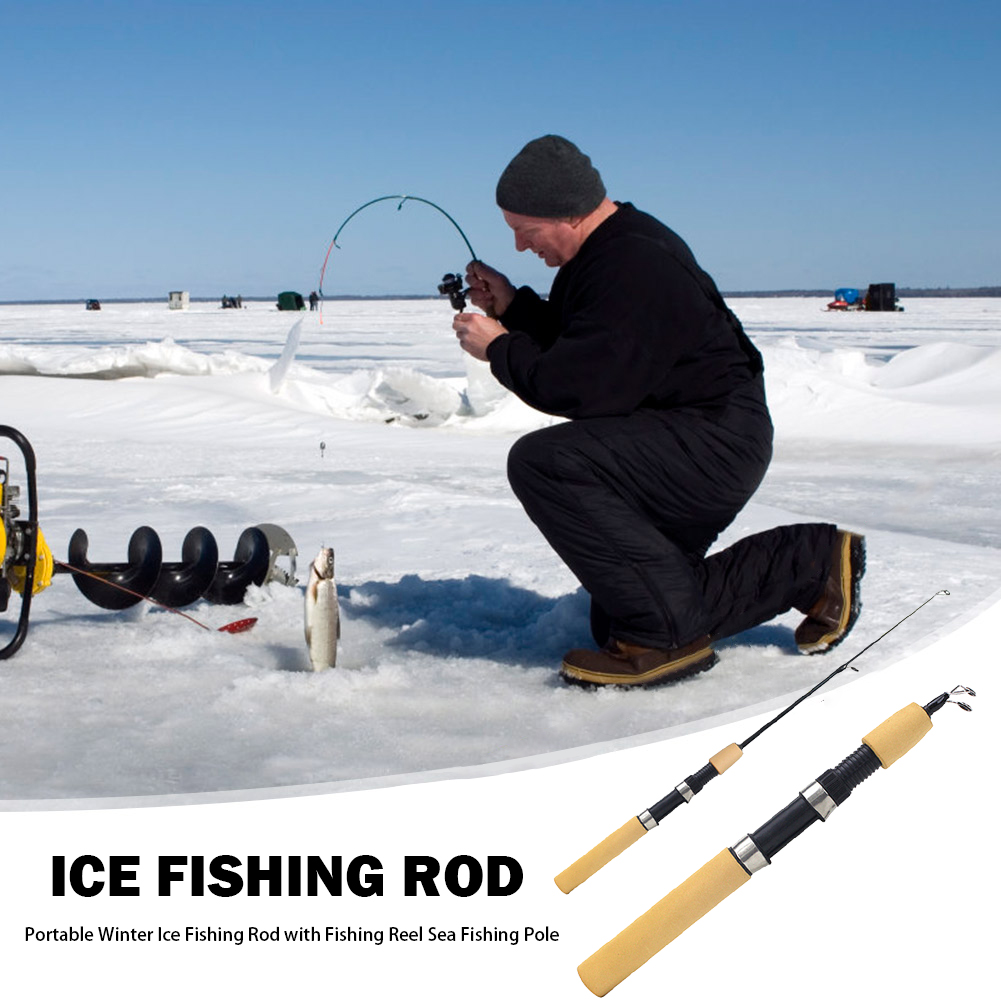 Ice Fishing Rod Portable Spinn - Fishing Rod Ice reseña y precio