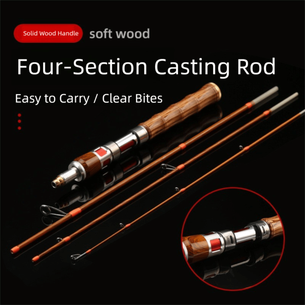 2025 4 Sections Spinning Fishi - Fishing Rod Carbon Fiber reseña y precio