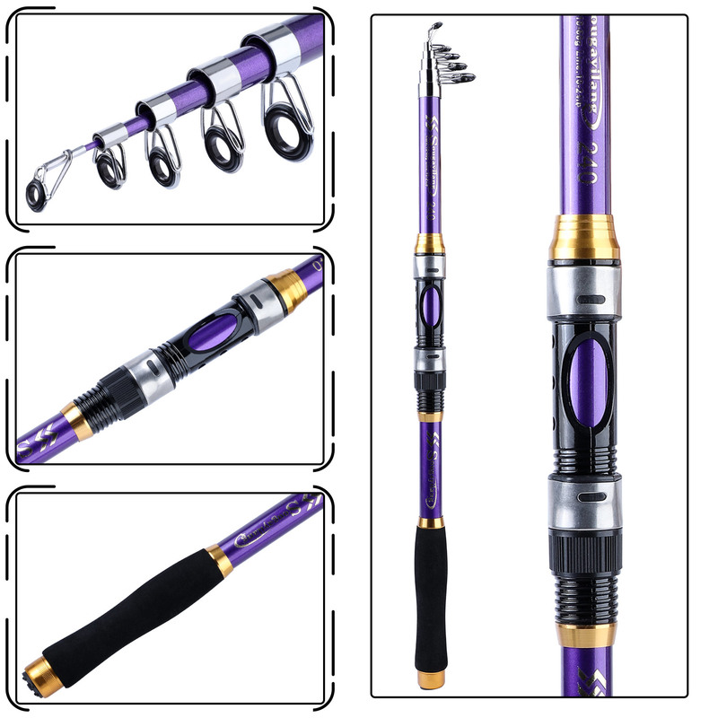 Sougayilang 4 Colors Telescopi - Fishing Rod Surf reseña y precio