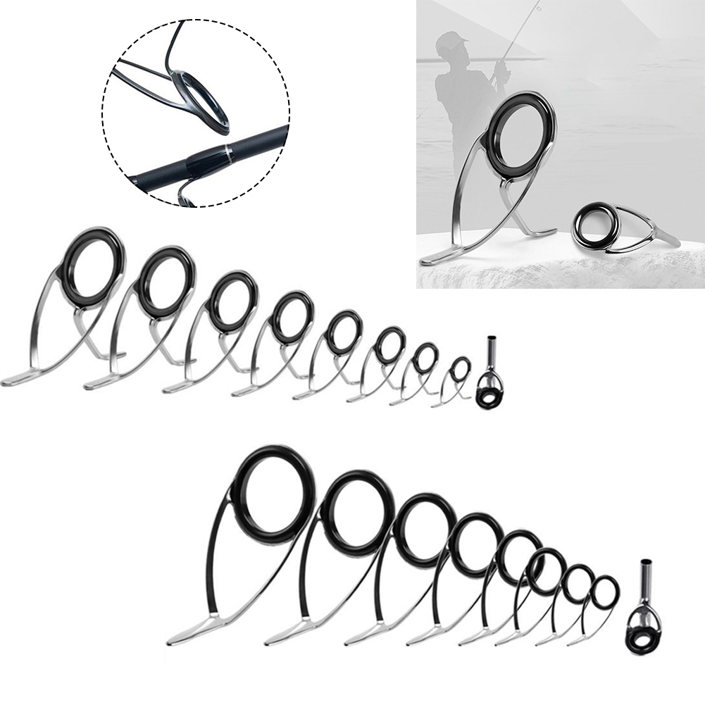 9pcs Stainless Steel Fishing R - Fishing Rod Repair Kit reseña y precio