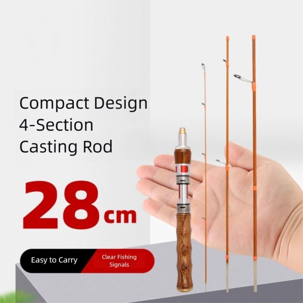 4 Sections Spinning Fishing Ro - Fishing Rod Carbon Fiber reseña y precio