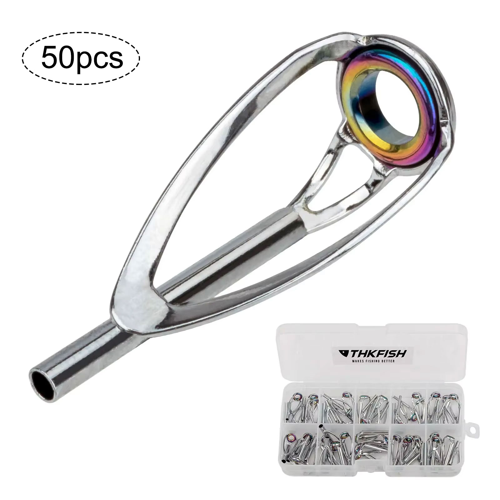 50pcs Fishing Rod Tip Top Repa - Fishing Rod Tip Replacement reseña y precio