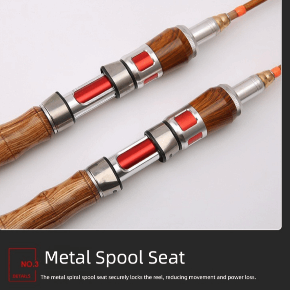 4 Sections Spinning Fishing Ro - Fishing Rod Ice reseña y precio
