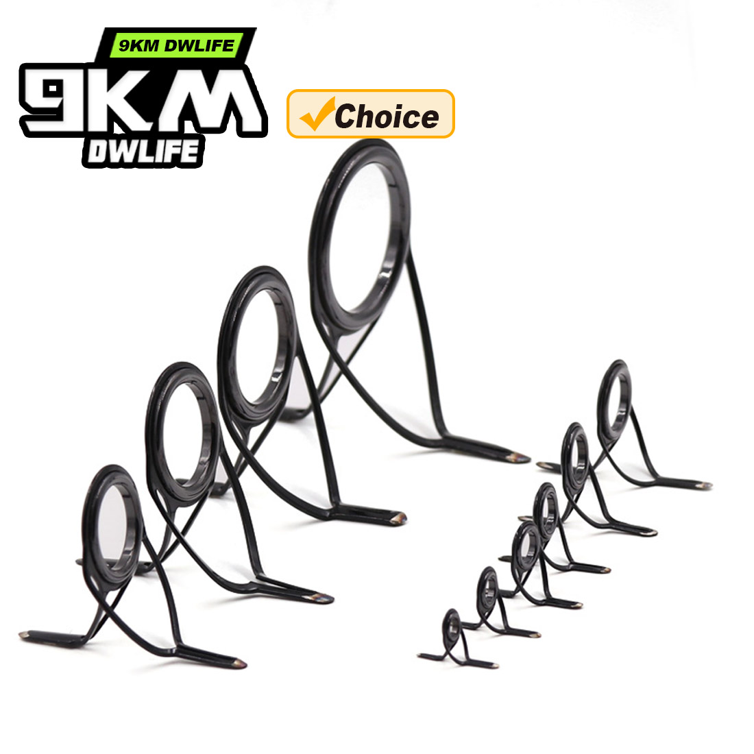 9KM OB Curved Rod Guide Kit 10 - Fishing Rod Guide Replacement reseña y precio