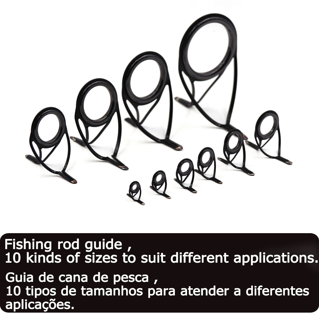 9KM OB Curved Rod Guide Kit 10 - Fishing Rod Guide Replacement reseña y precio