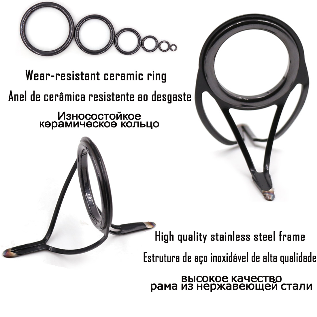 9KM OB Curved Rod Guide Kit 10 - Fishing Rod Guide Replacement reseña y precio