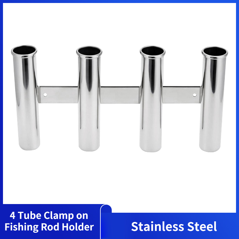 Stainless Steel 4 Tubes Rod ho - Fishing Rod Rack reseña y precio
