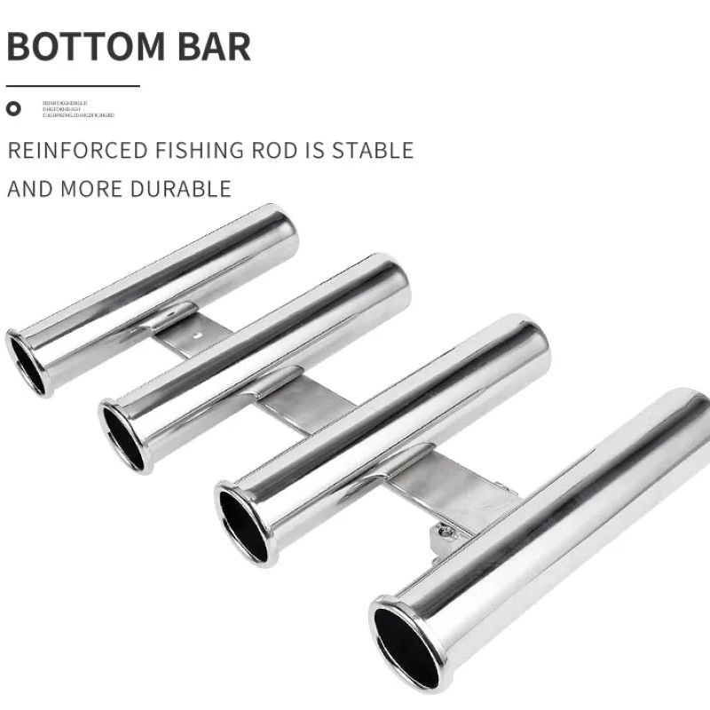 Stainless Steel 4 Tubes Rod ho - Fishing Rod Rack reseña y precio
