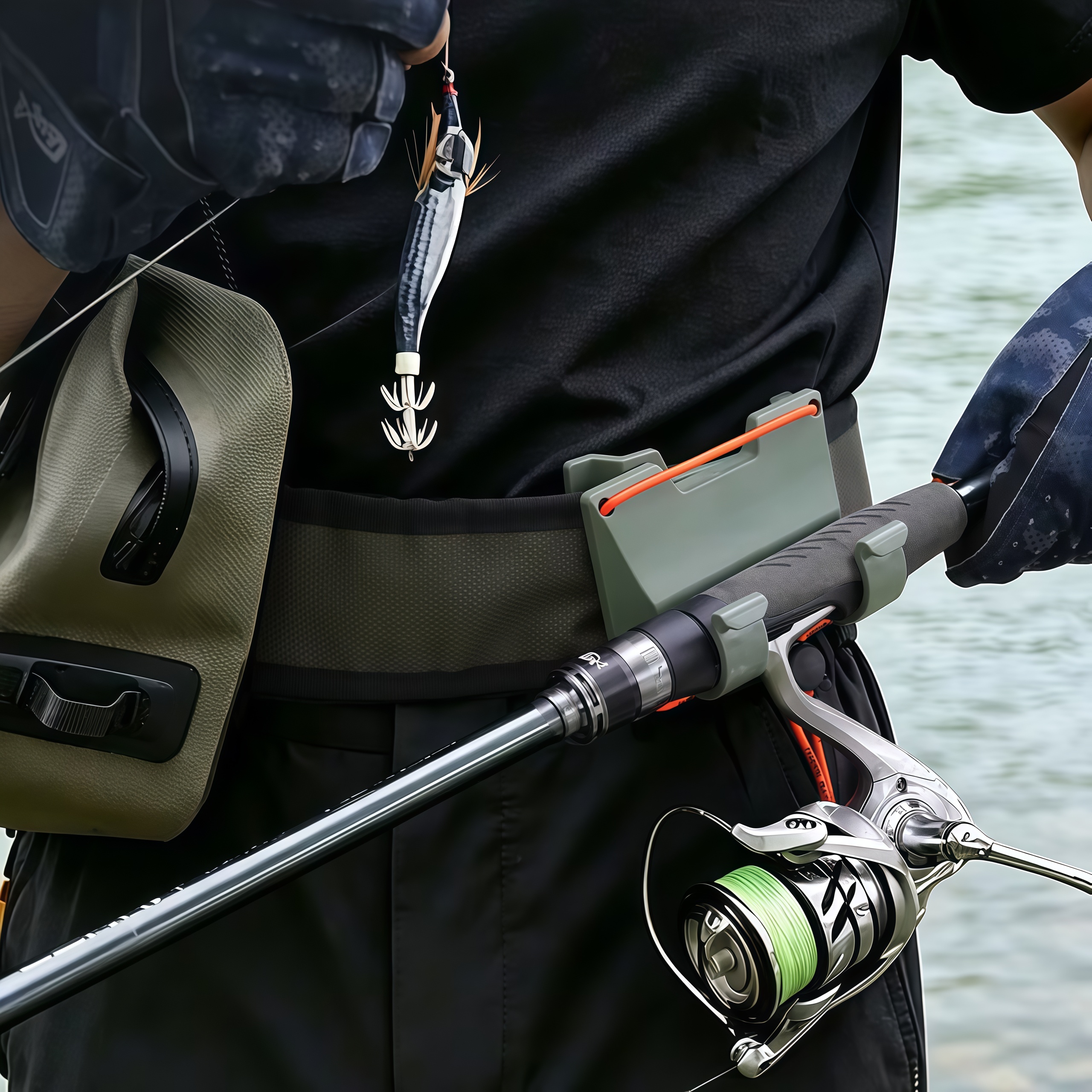 DEUKIO Outdoor Belt Clip Rod H - Fishing Rod Fly reseña y precio