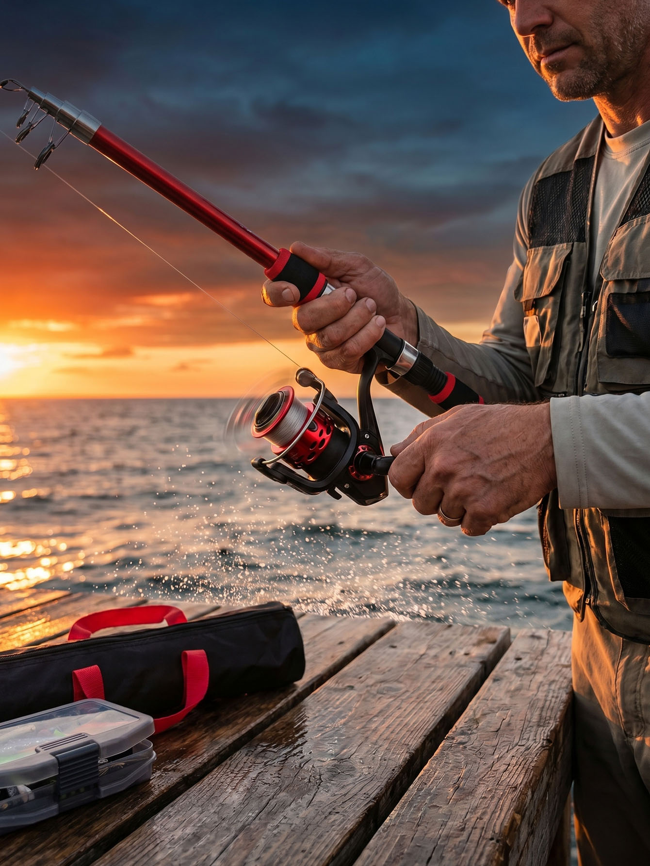 Fishing Rod Reel Combos Collap - Fishing Rod Spinning reseña y precio