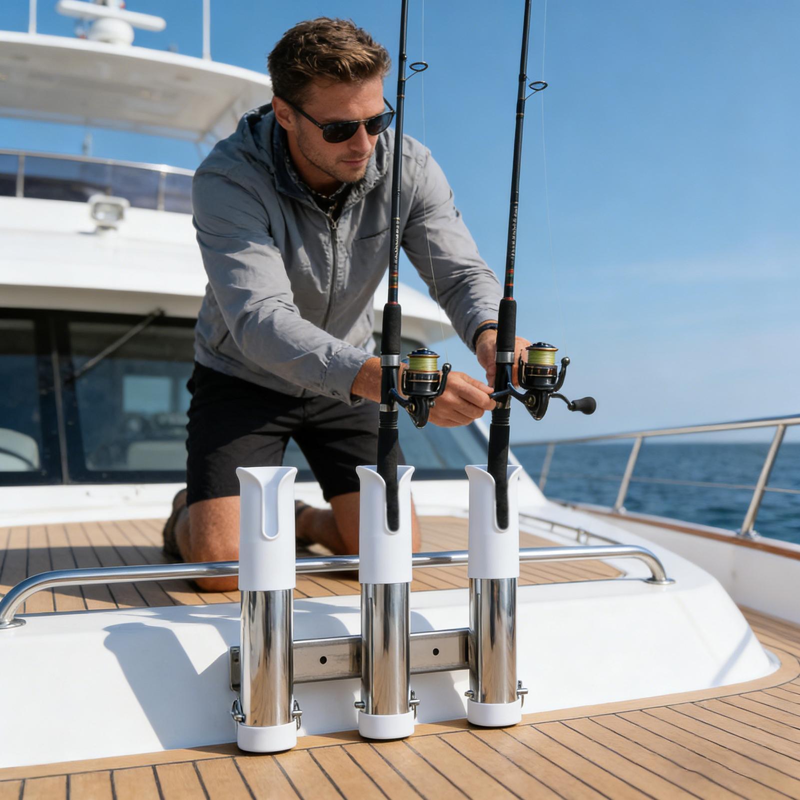 Rod Holder For Boat 3 Tube Lin - Fishing Rod Rack reseña y precio