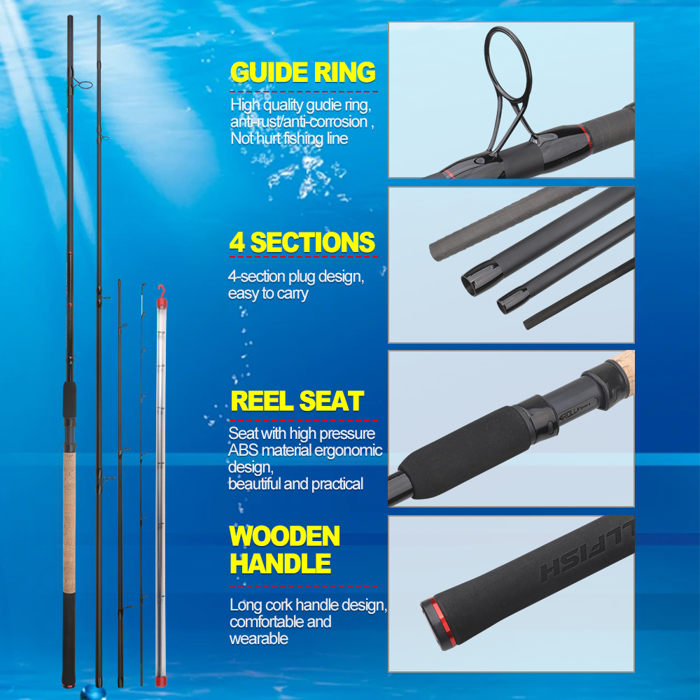 ROLLFISH 3.6m/3.9m Carbon Feed - Fishing Rod Tip Replacement reseña y precio