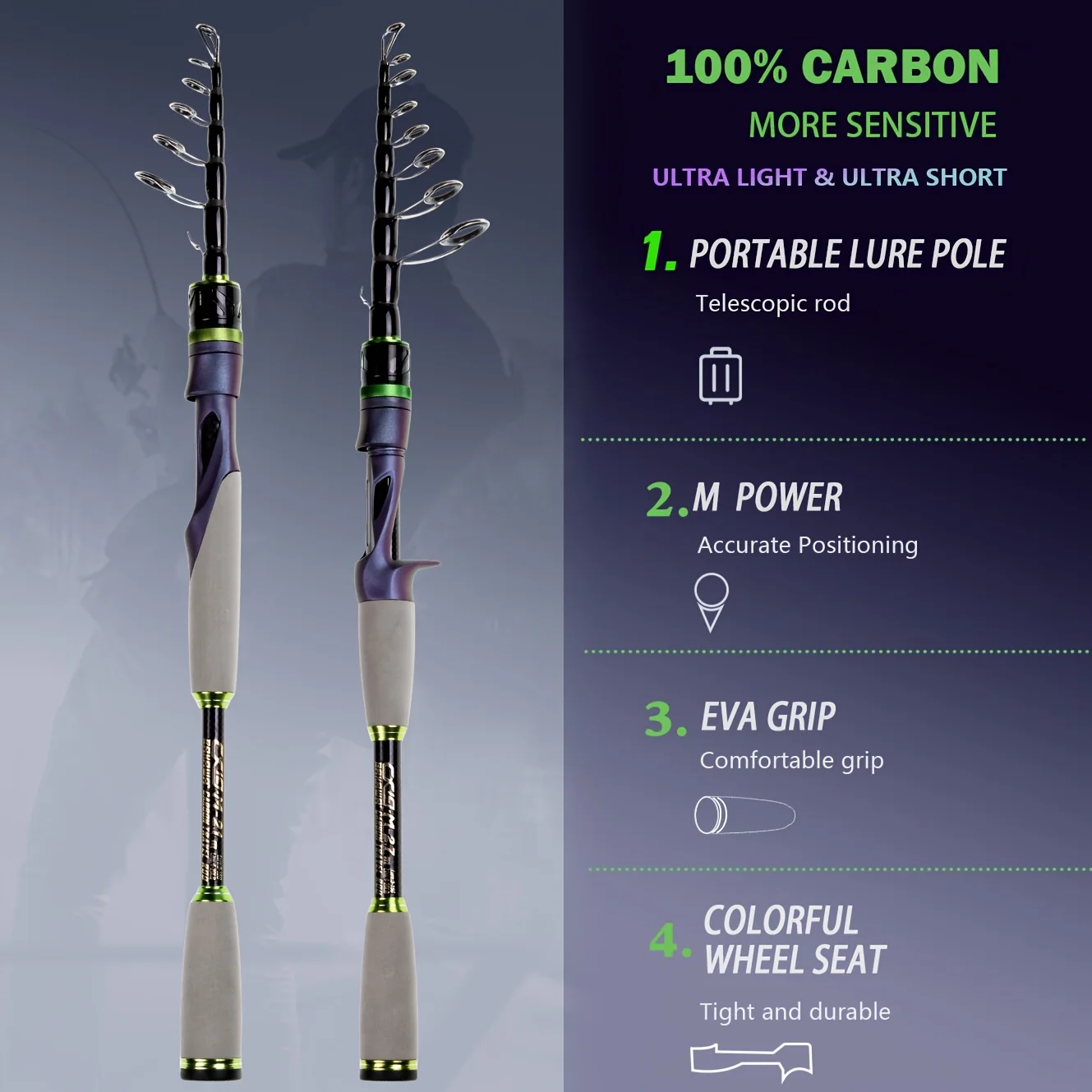JOSBY carbon fiber fishing rod - Fishing Rod Surf reseña y precio