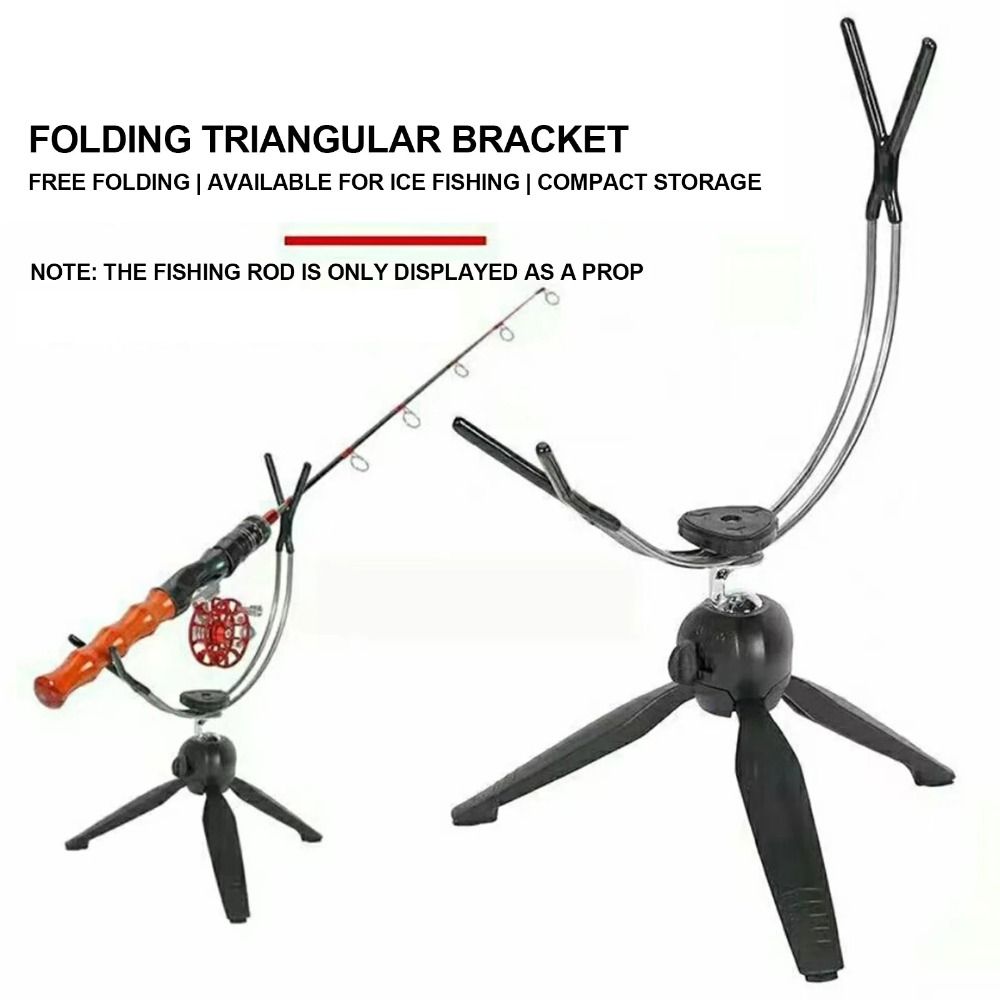 360° Adjustable Ice Fishing Ro - Fishing Rod Rack reseña y precio