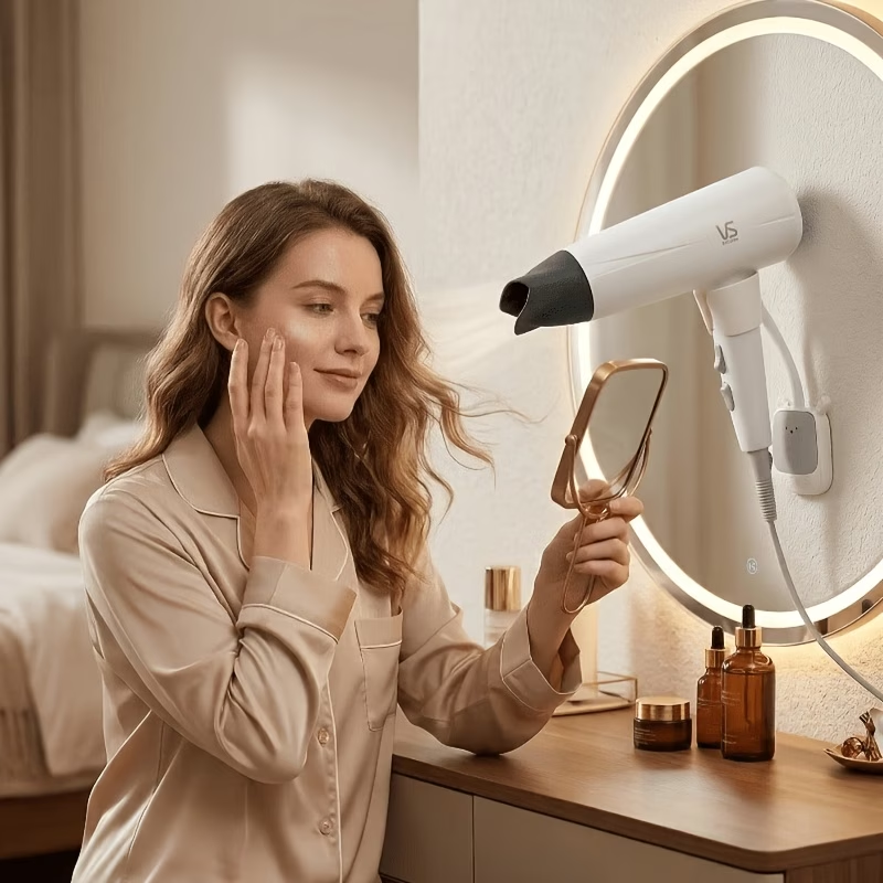 Extended hair dryer stand with - Fishing Rod Holder reseña y precio