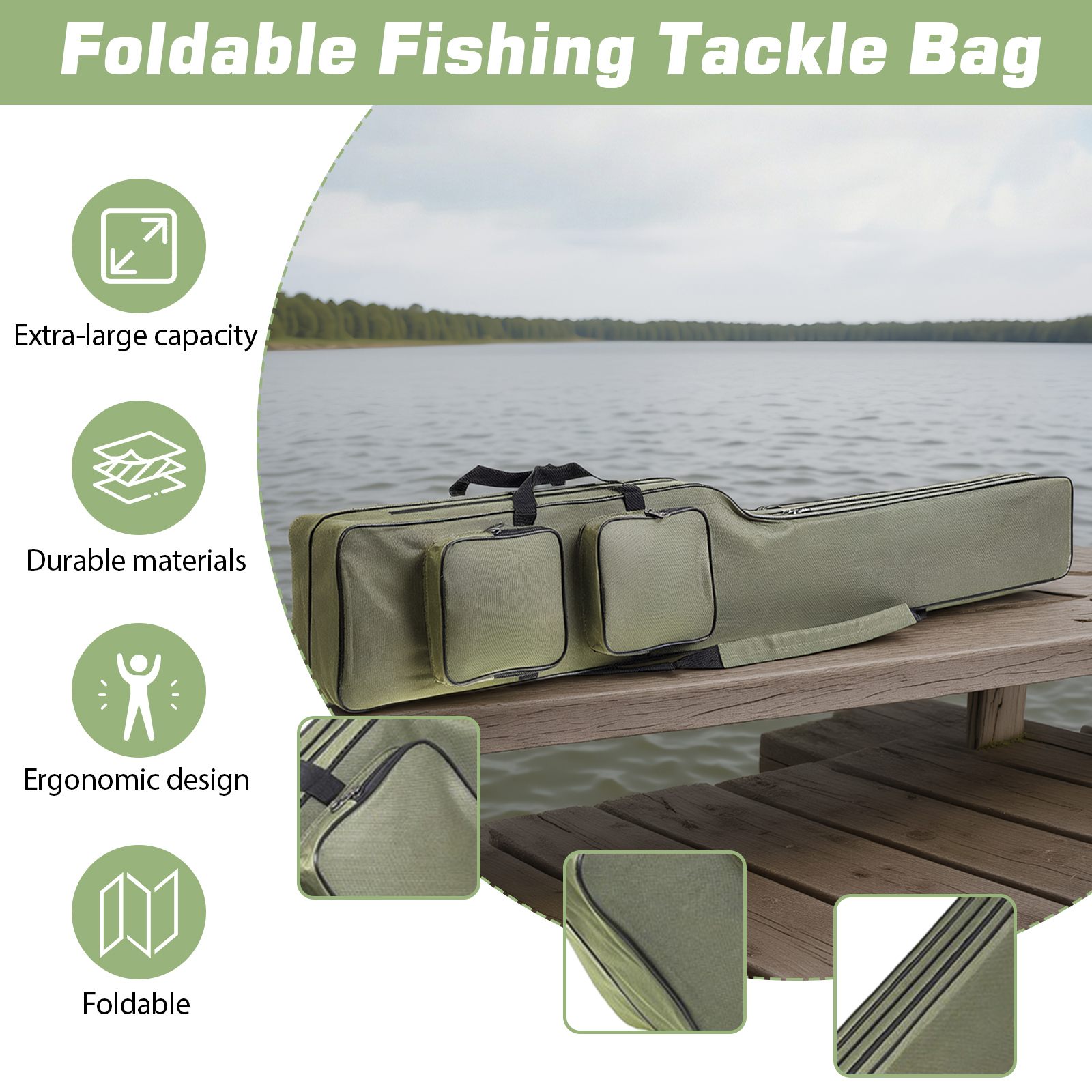 Fishing Rod Bags 150cm Waterpr - Fishing Rod Case reseña y precio