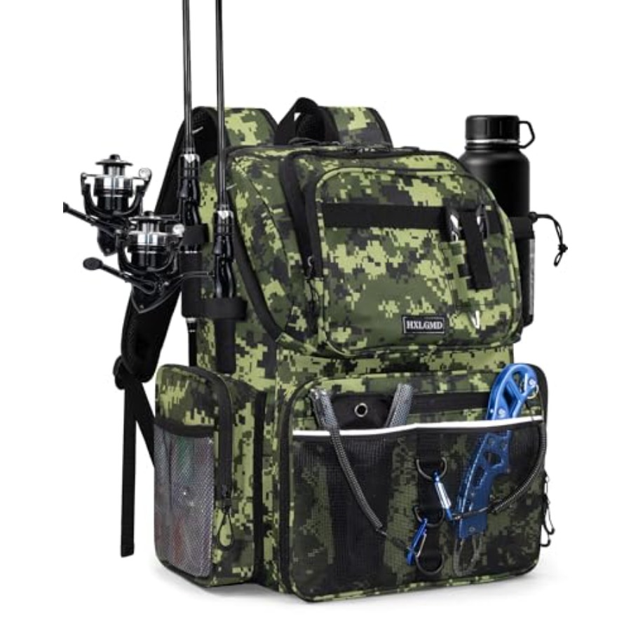Fishing Backpack with Rod Hold - Fishing Rod Holder reseña y precio