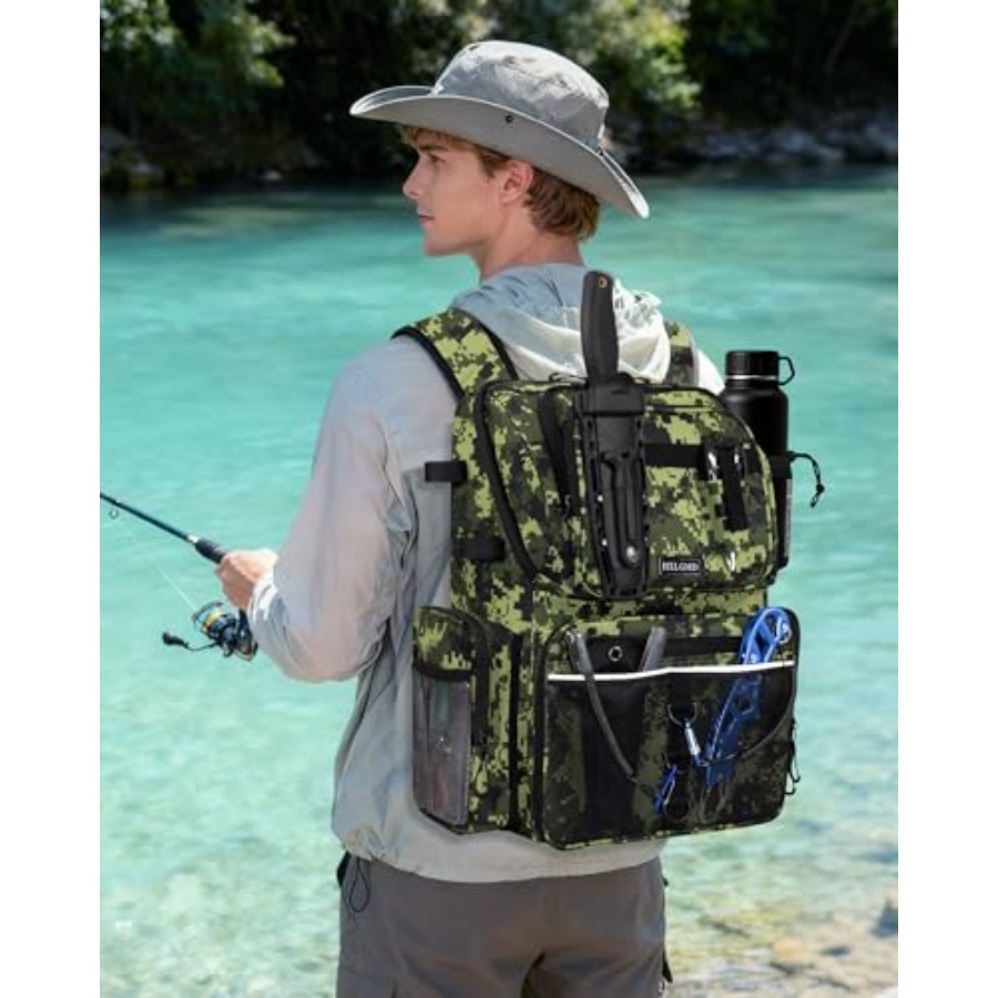 Fishing Backpack with Rod Hold - Fishing Rod Holder reseña y precio