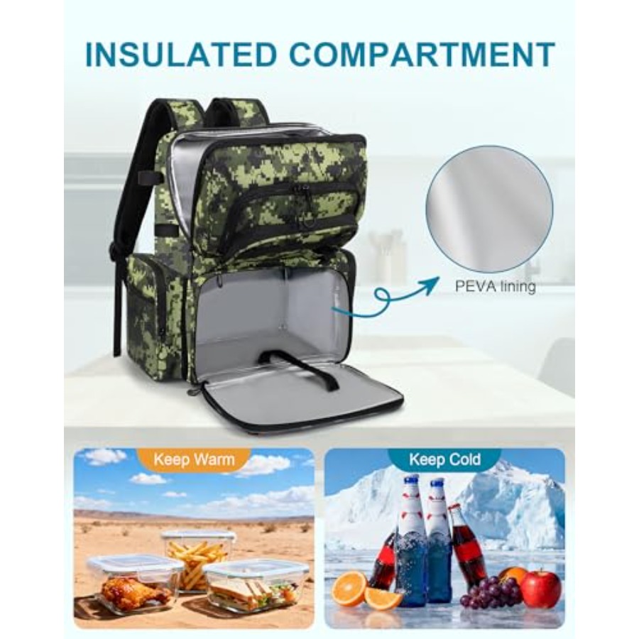 Fishing Backpack with Rod Hold - Fishing Rod Holder reseña y precio