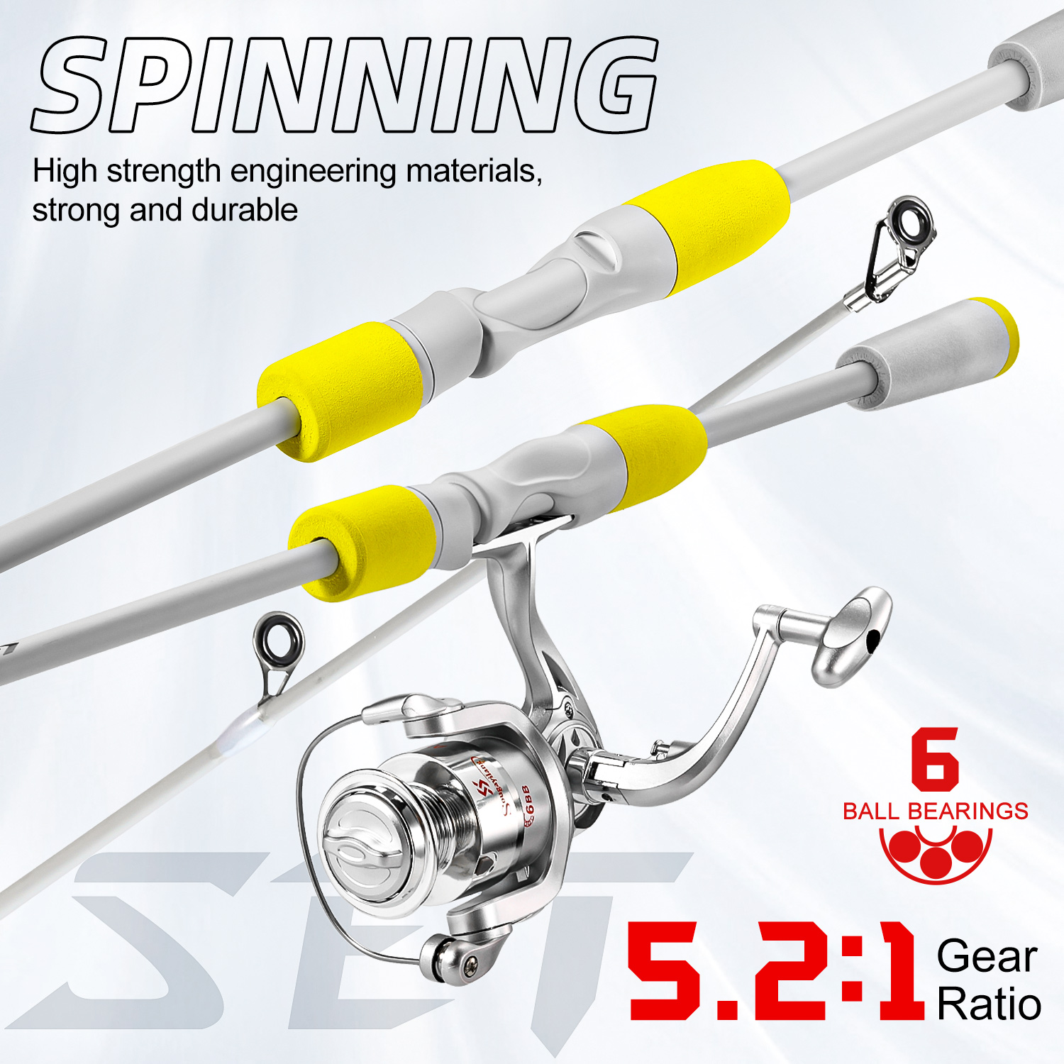 Sougayilang 2section Spinning  - Fishing Rod Carbon Fiber reseña y precio