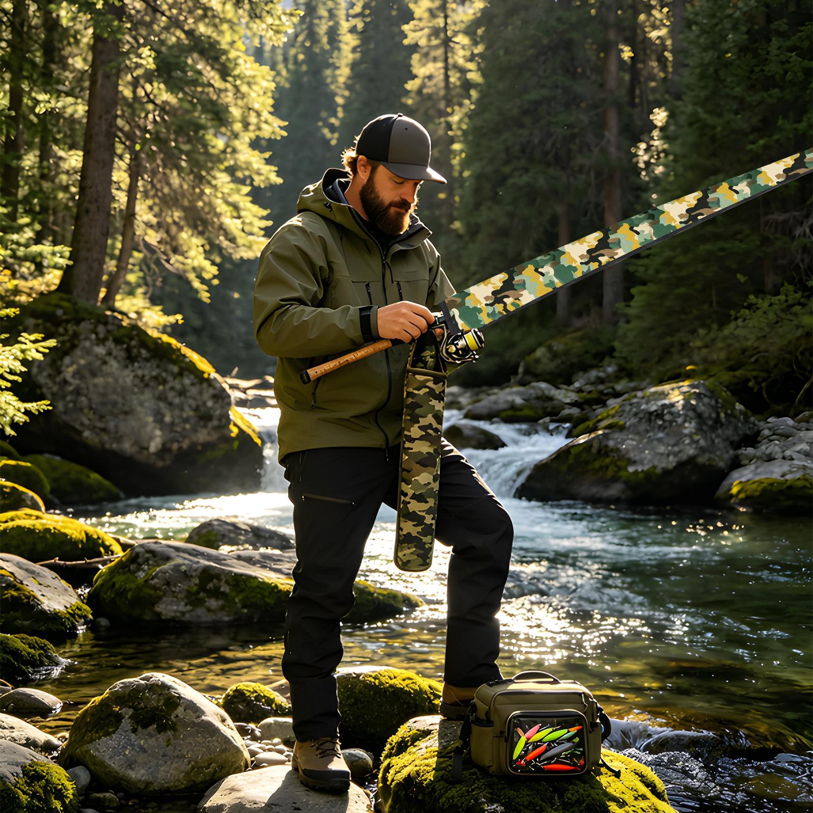 Fishing Rod Sleeves Adjustable - Fishing Rod Casting reseña y precio