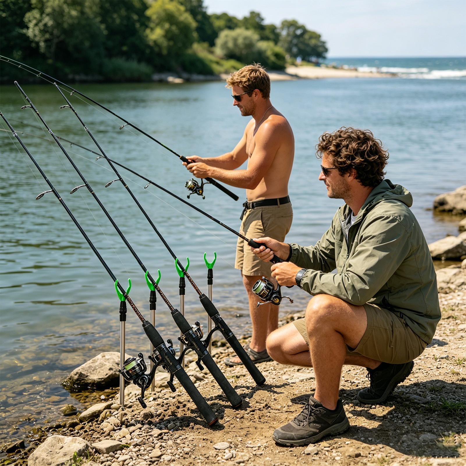 Fishing Rod Ground Holder 4 Pi - Fishing Rod Telescopic reseña y precio
