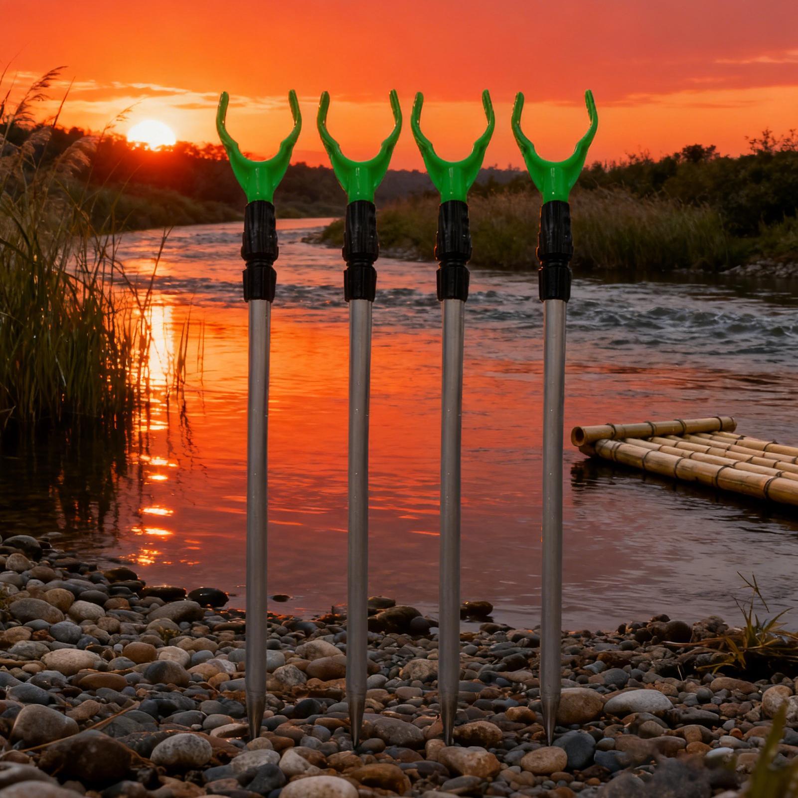Fishing Rod Ground Holder 4 Pi - Fishing Rod Telescopic reseña y precio